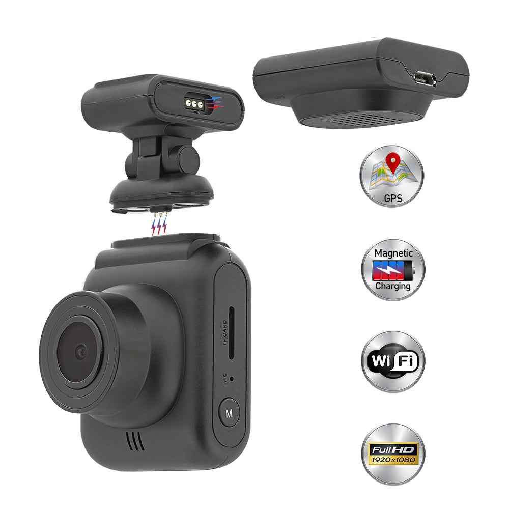 Dash Patrol DC2 Dash Cam,FullHD 1080P, GPS - TELLUR