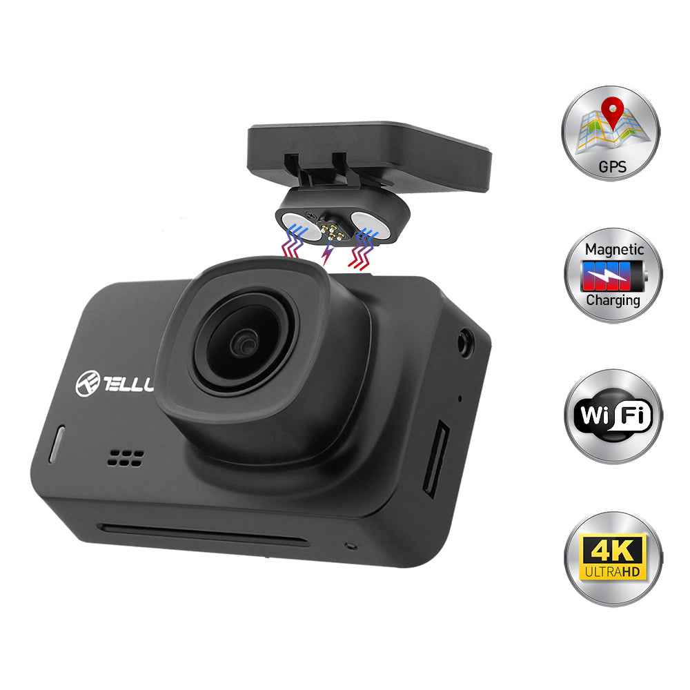 Dash Patrol DC3 Dash Cam, 4K, GPS, WiFi - TELLUR
