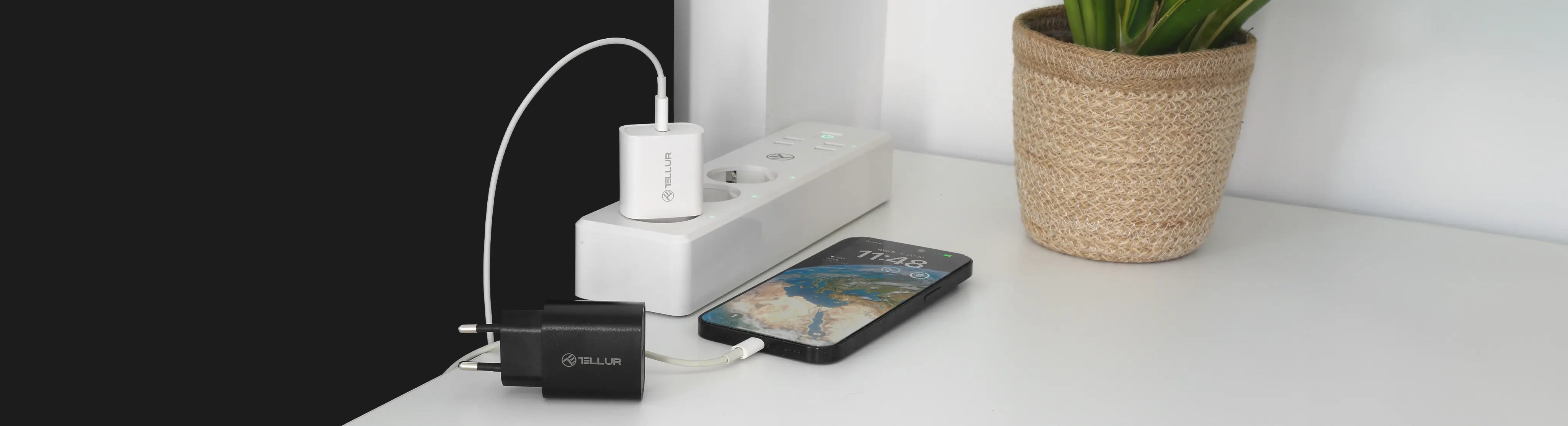 Discover Tellur's selection of Wall Chargers, featuring sleek designs with fast-charging PD and QC3.0 technology for all your devices