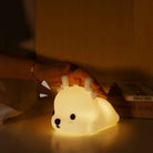 Children's night light, silicone, rechargeable, Baby Deer