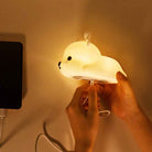 Children's night light, silicone, rechargeable, Baby Deer