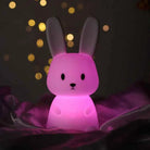 Children's night light, silicone, rechargeable, Bunny