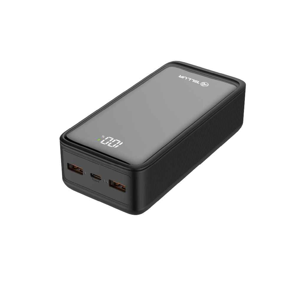 Boost Pro PD303 30000mAh power bank 2xQC3.0 22.5W + PD 20W, LCD display, black