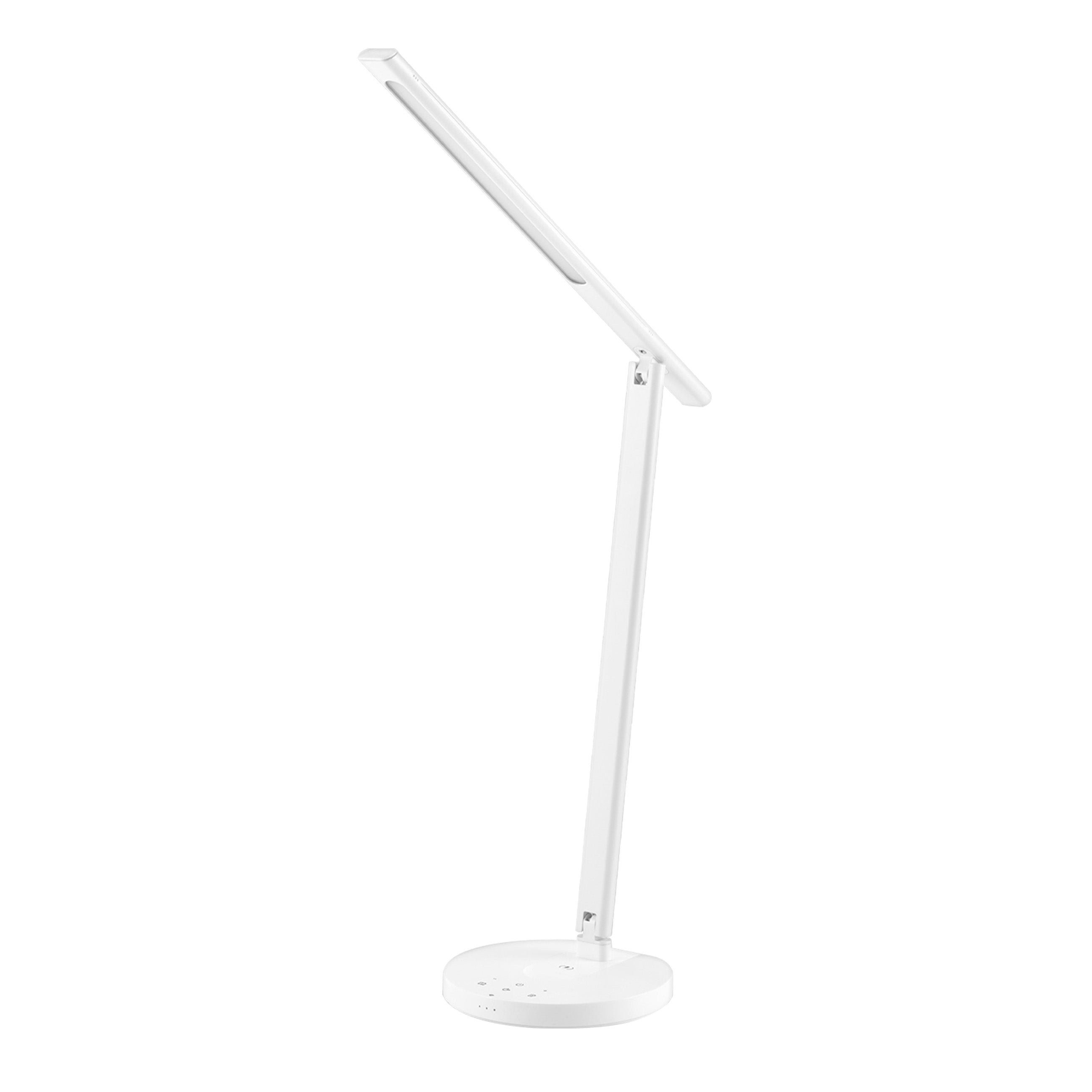 Smart WiFi Desk Lamp, 12W, white, warm, Qi 10W, USB 10W, adjustable