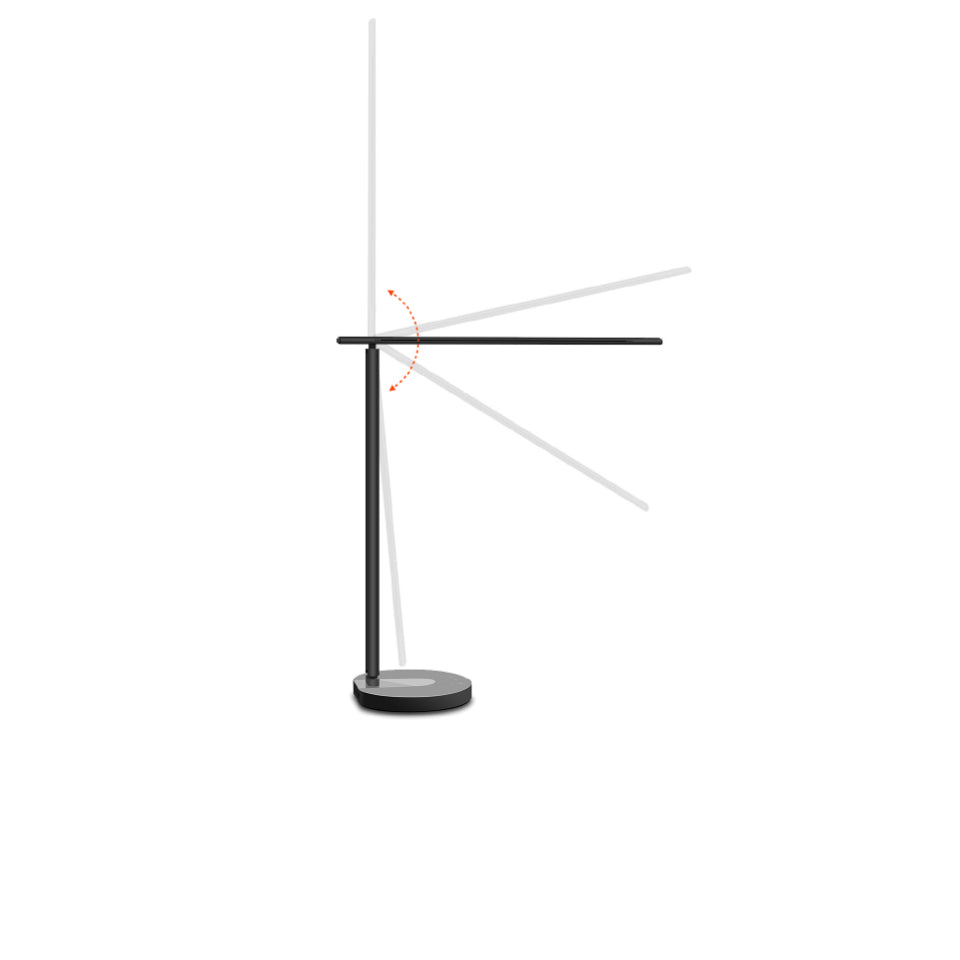 Smart WiFi Desk Lamp, 12W, white, warm, Qi 10W, USB 10W, adjustable - TELLUR