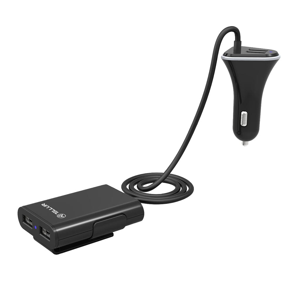 4-Port-USB-Autoladegerät mit Verlängerung, 9,6 A – TELLUR