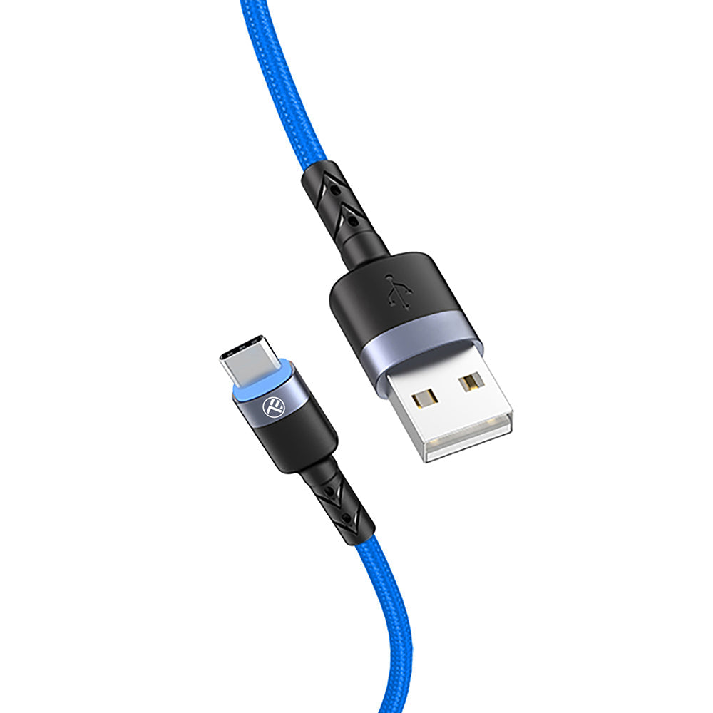Datenkabel USB auf Typ-C mit LED-Licht, 3A, 1,2m – TELLUR