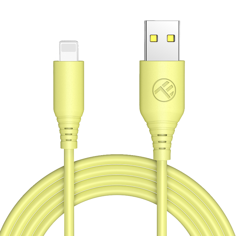Silicone USB to Lightning cable, 3A, 1m