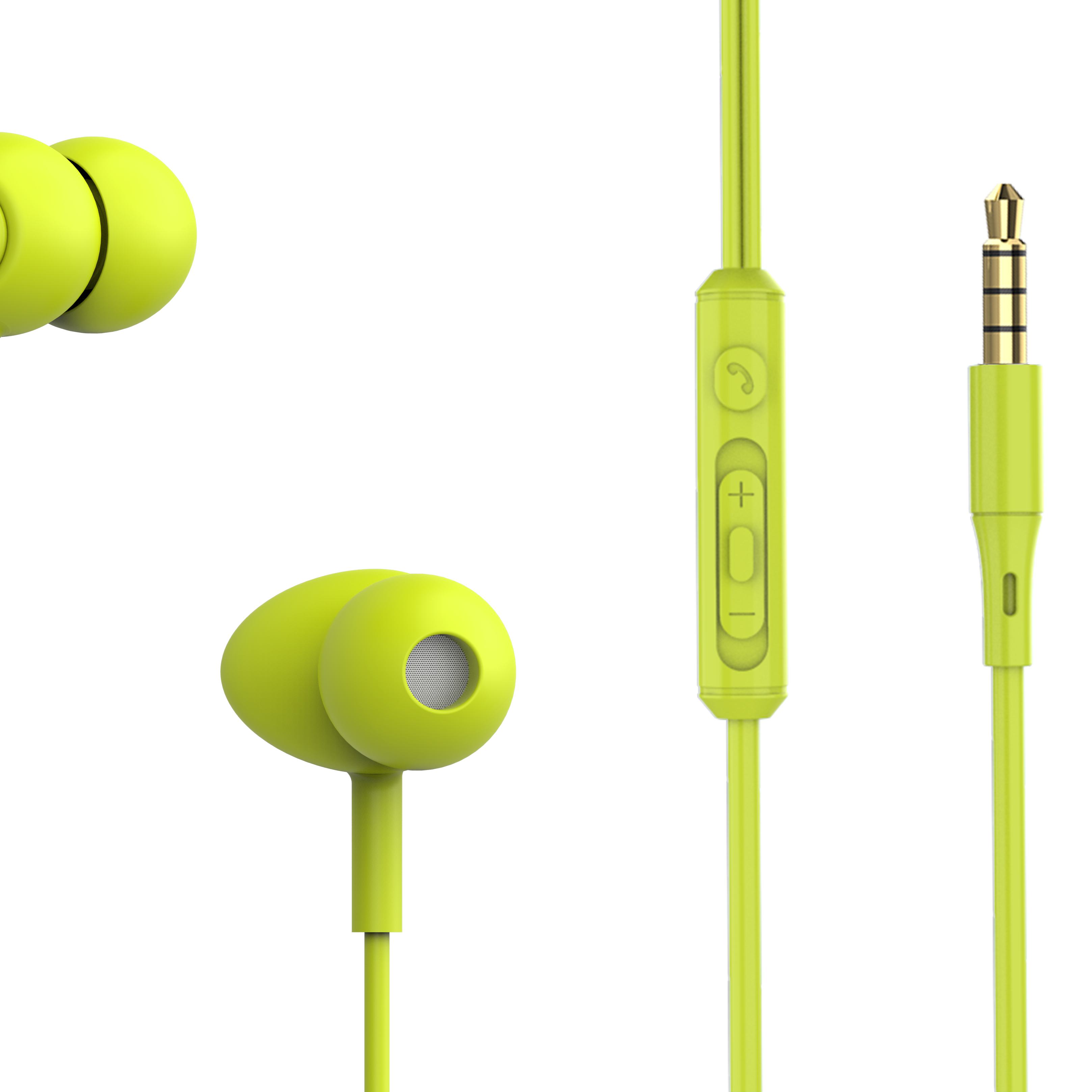 Fones de ouvido intra-auriculares com fio gama e microfone