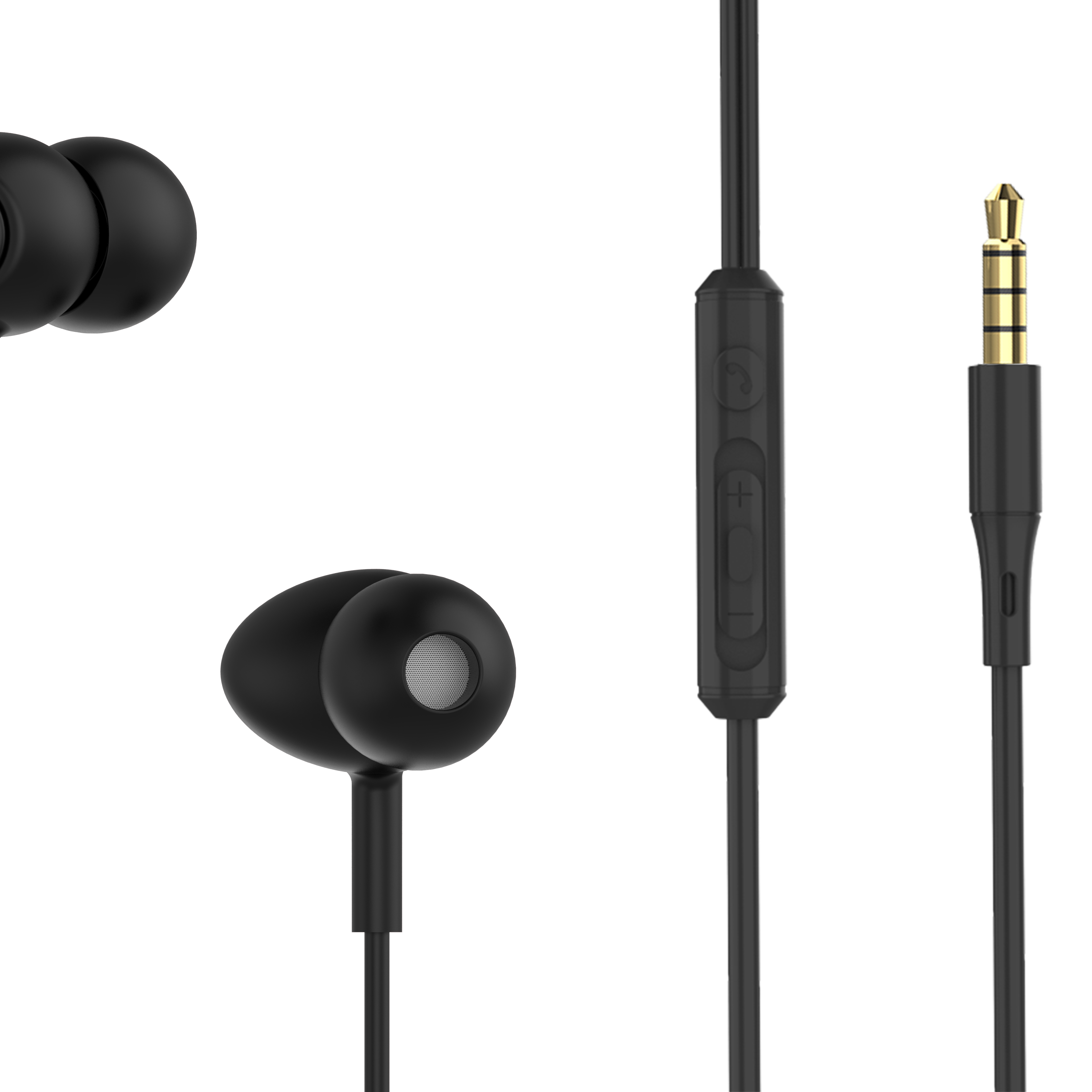 Gamma wired in-ear headphones with microphone