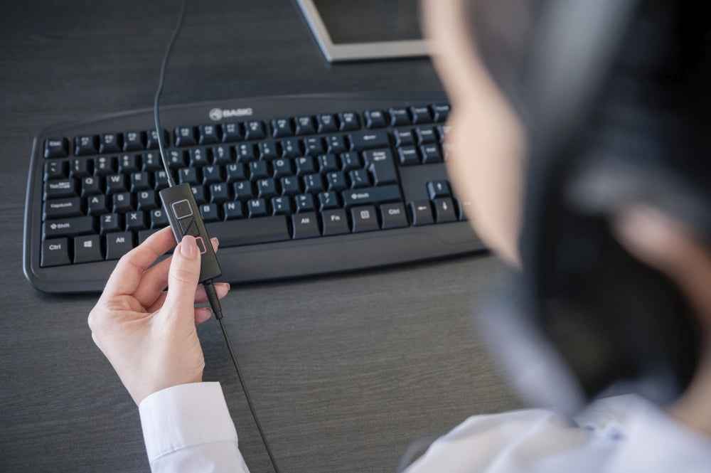 Wired headset Voice 420, Binaural, USB jack 3.5mm - TELLUR